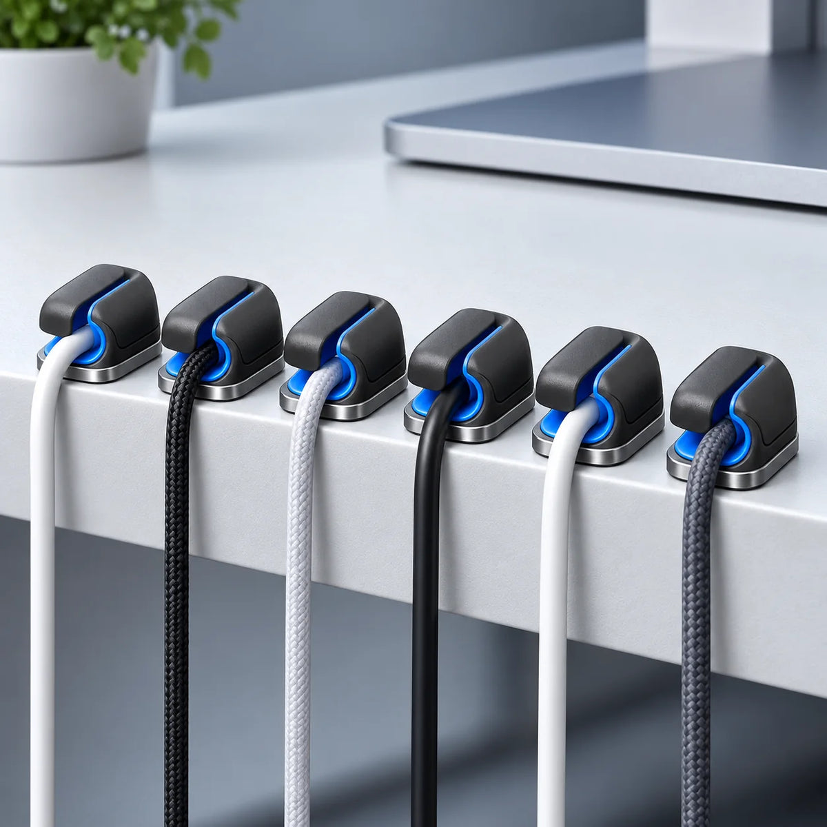Magnetic Cable Clip Set — function