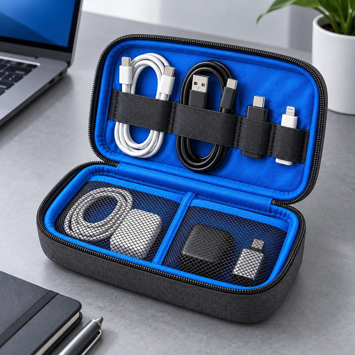 Tech Cable Organizer Case — function