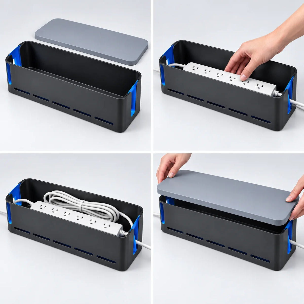 Ventilated Cable Management Box — function