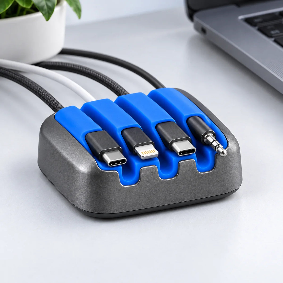 Weighted Desktop Cable Anchor — function